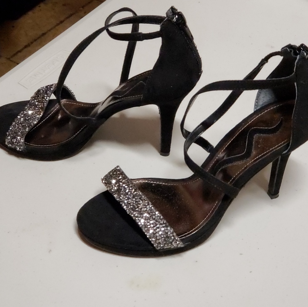 Sexy black & silver Shoes